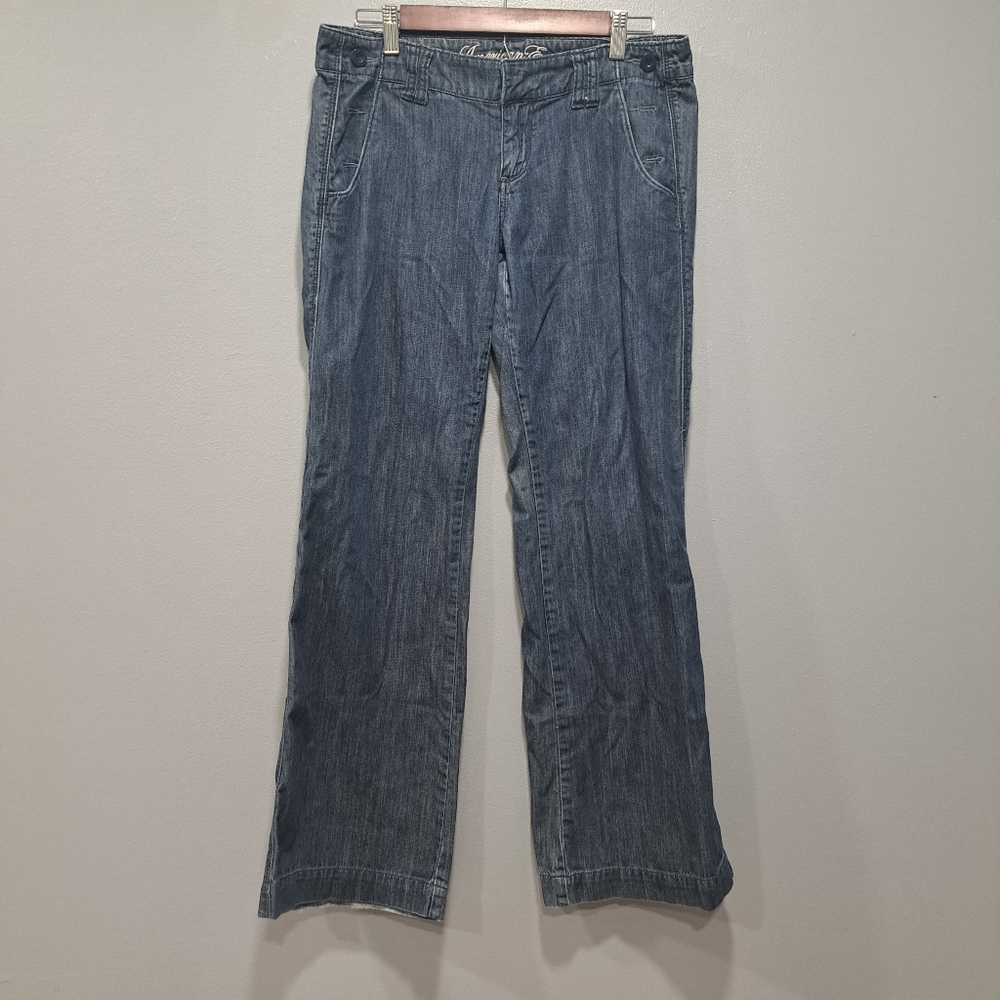 American Eagle Womens‎ 8 Regular Bootcut Denim Jeans Y2K